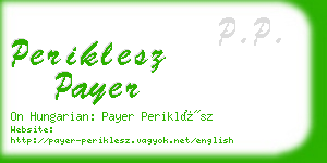 periklesz payer business card